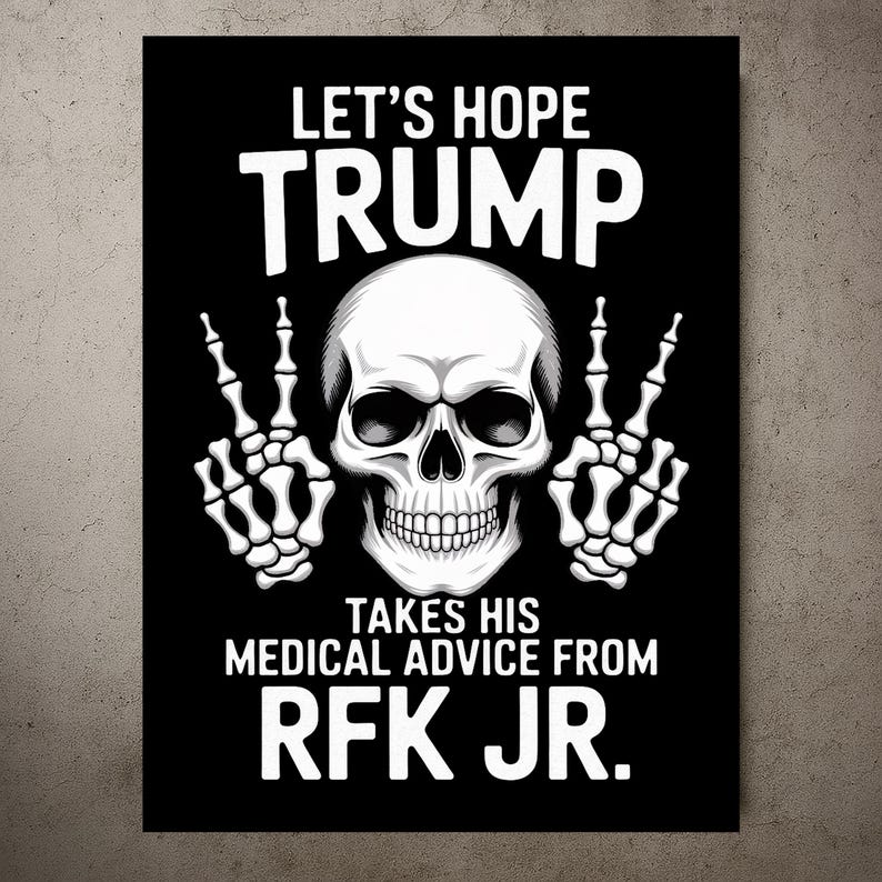 Anti Rfk Jr. Signs No Kings Protest Sign PRINTABLE, Anti-trump Protest Poster for March ...