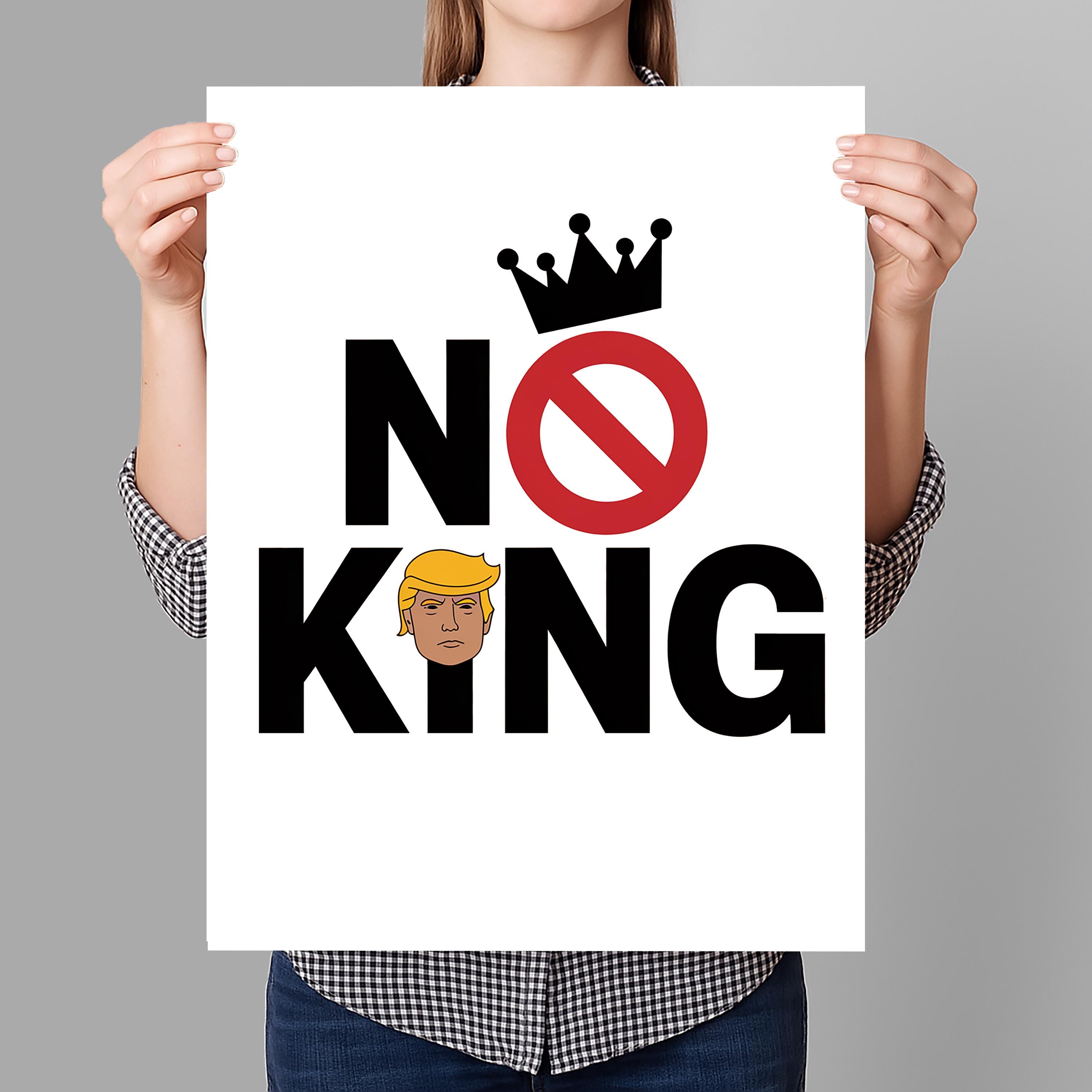 Rejecting Kings Since 1776 Protest Sign Printable, Anti-trump No King Poster Sign