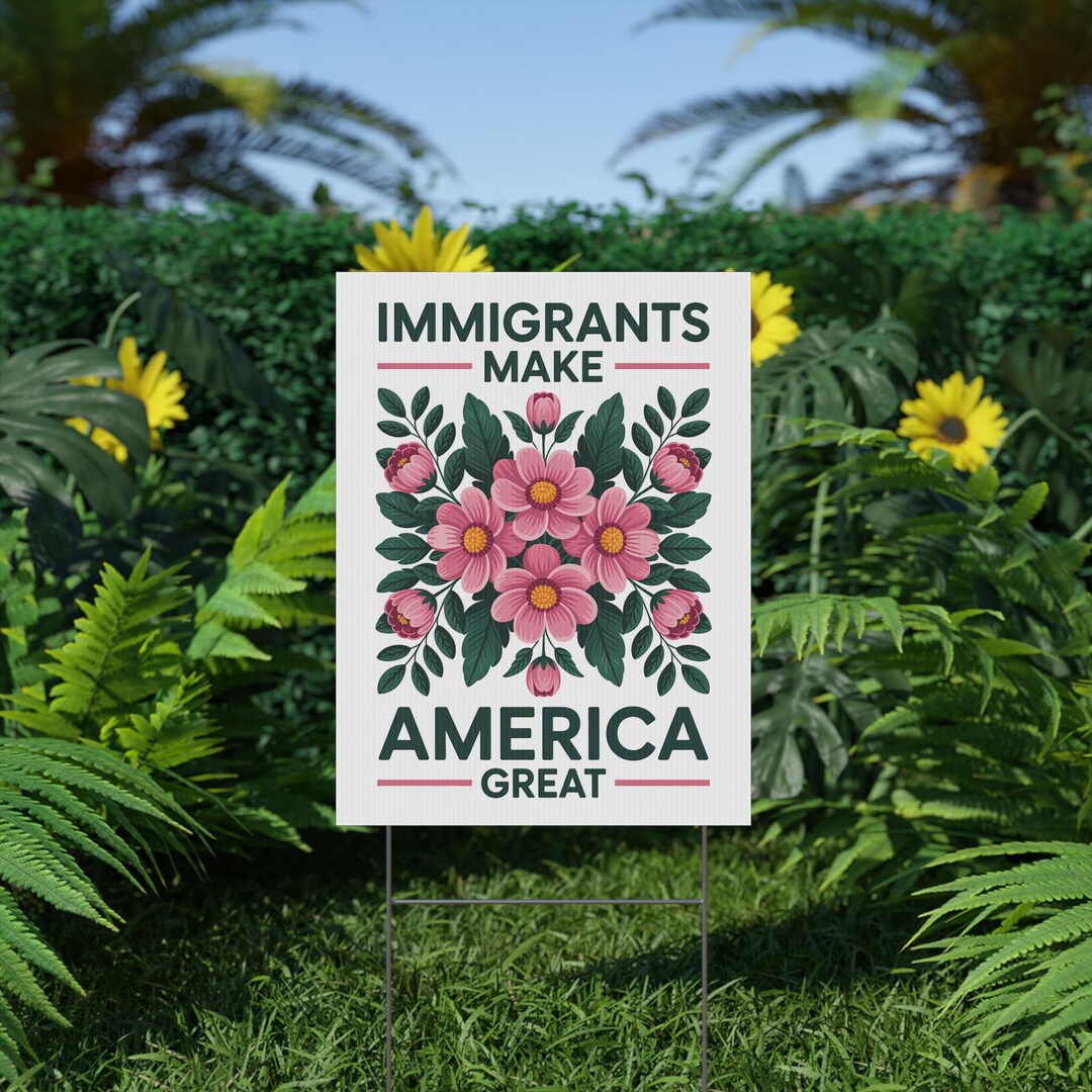 Immigrants Make America Great Protest Sign PRINTABLE, Anti-trump ...