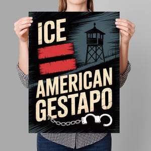 Abschaffen ICE Einwanderungs-Menschenrechts-Protest-Zeichen BEDRUCKBAR, Anti-Trumpf-Plakat für März, digitaler Download, Kundgebung der politischen Aktivisten