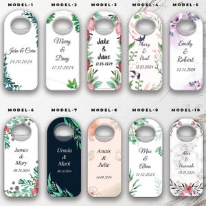 Apribottiglie magnetico personalizzato con nome e data - Regalo unico e ricordo pratico per matrimonio