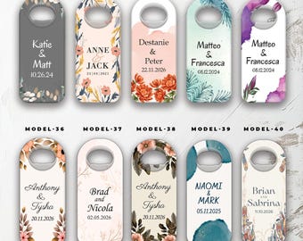 100 pcs Personalized Bottle Opener - Unique Magnet Favors for Weddings, Save The Date Gifts & Custom Guest Gifts