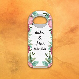 Apribottiglie Magnetico Matrimonio Personalizzato – Bomboniere Incise con Nomi e Date, Regali Unici per Matrimoni, Anniversari & Altro