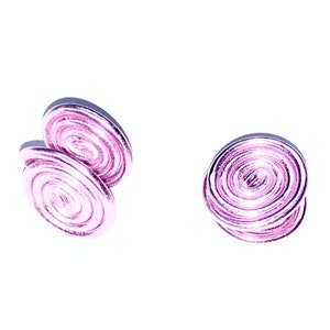 8mm Pressure Clip on Earring Pair for Keloids, Compression Earrings for Keloids, Clip On Earring, Ear Cuff, Non-pierced Flexible Earrings, Pink Pair