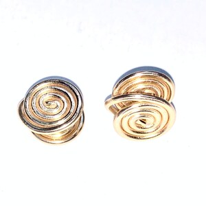 8mm Pressure Clip on Earring Pair for Keloids, Compression Earrings for Keloids, Clip On Earring, Ear Cuff, Non-pierced Flexible Earrings, Golden Tone Pair