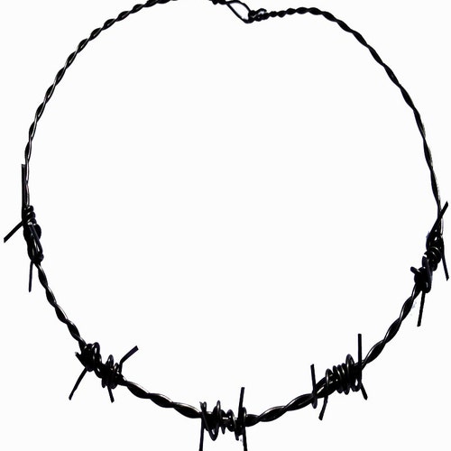 Handmade Barbed Wire Necklace Choker Etsy