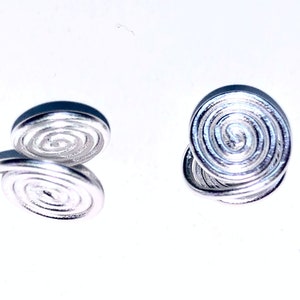 8mm Pressure Clip on Earring Pair for Keloids, Compression Earrings for Keloids, Clip On Earring, Ear Cuff, Non-pierced Flexible Earrings, Silver Tone Pair