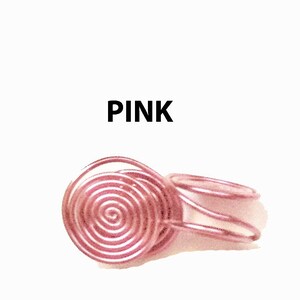 Par de pendientes de presión de 10 a 12 mm con clip para ocultar cicatrices queloides hechos a mano en EE. UU. por Earlums Pink PAIR