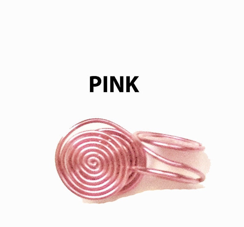 Par de pendientes de presión de 10 a 12 mm con clip para ocultar cicatrices queloides hechos a mano en EE. UU. por Earlums Pink PAIR