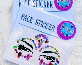 Gemme Per Il Viso Adesivo Per Tatuaggio Gioiello Glitter Autoadesivo