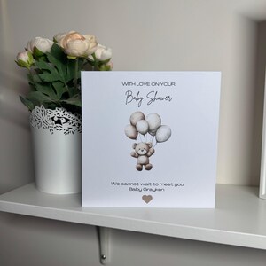 Mummy to be-kaart, babyshowerkaart, gepersonaliseerde kaart 7 x 7 inch