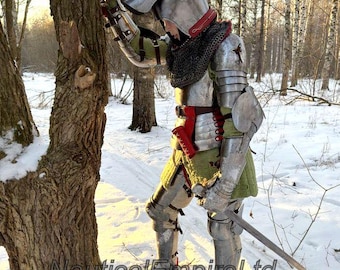 Medieval Knight Steel Lady Armor Set | Brave Lady Warrior Costume | LARP Armor | SCA Combat Armor | Female Cosplay Armor | Women's Gifts