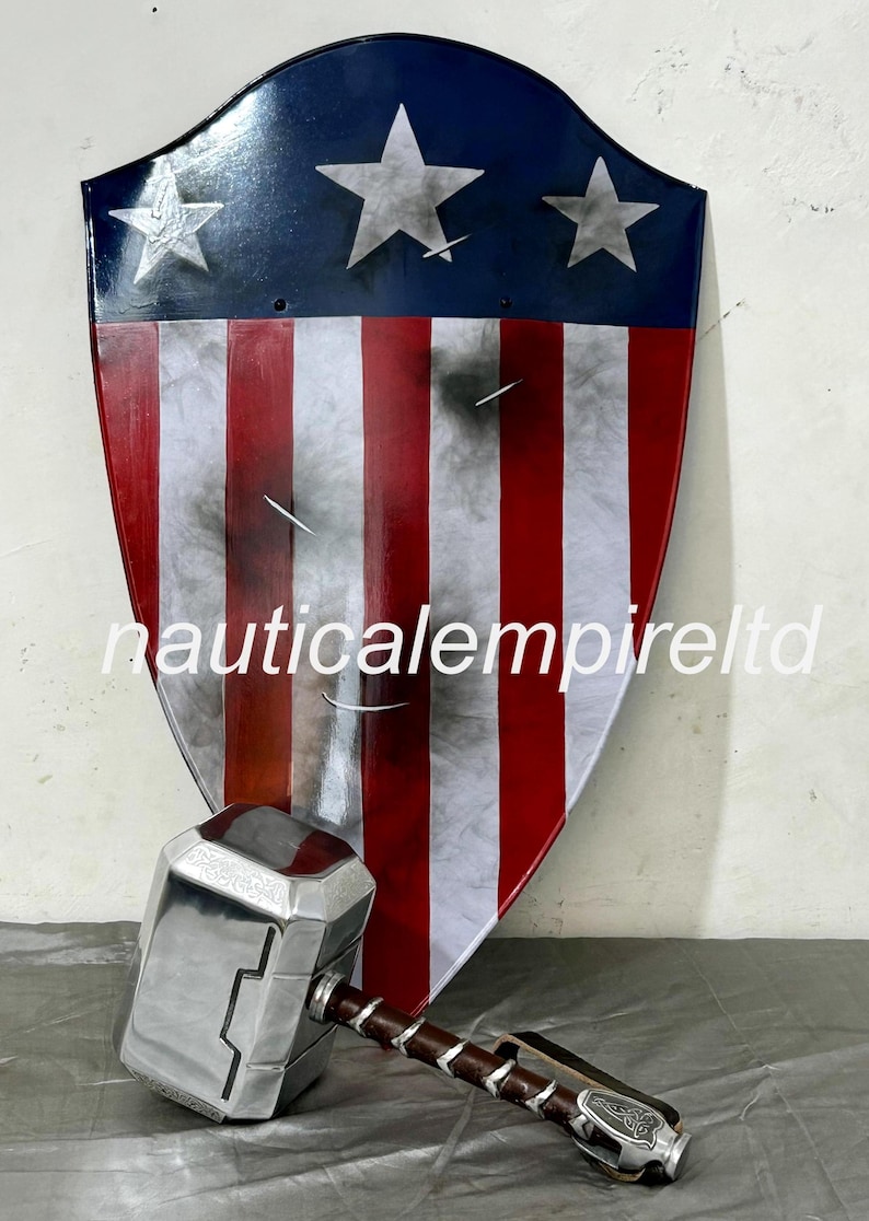 Captain America Heater Shield And Thor Hammer