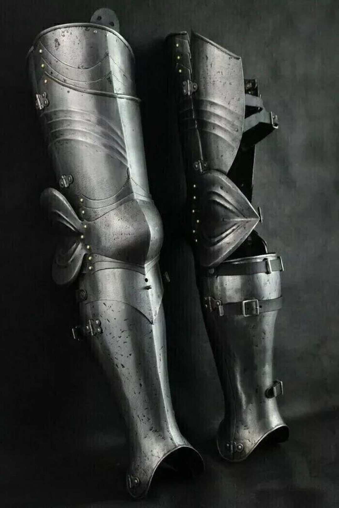 Medieval Steel Leg Armor Full Leg Protection Costume for Cosplay and ...
