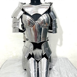 Mittelalterliche Ritterrüstung für Damen - Mittelalterliche Ritterrüstung aus Stahl für LARP & Cosplay