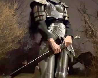 Mittelalterliche Lady Fantasy Komplettes Rüstungs-Set Frauen Cosplay Rüstung für Jousting Tournament Und Themenparty