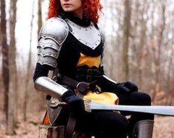 Ensemble d'armures médiévales de chevalier féminin - Lady Fantasy Cosplay, SCA, armure de GN, cadeau pour femme.