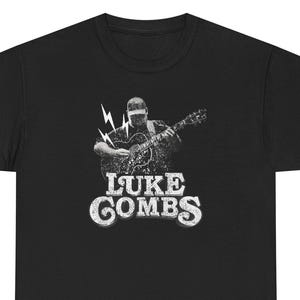 Luke Combs T-Shirt, Country Music Tee, Unisex Concert Shirt, Music Fan Gift, Graphic Band Top, Retro Look