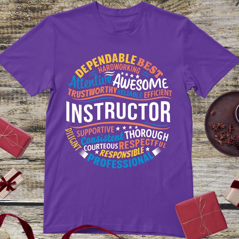 Instructor Gift Instructor T-shirt – Teaching Professional Gift, Training Educator ...