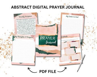 Digital Prayer Journal Templates, Prayer Journal Planner, OneNote, GoodNotes, Instant Download Printable Prayer Journal