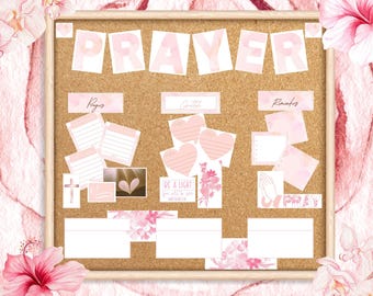 Prayer Board Kit, Prayer Board Printables, Prayer Board Printable, Prayer Board, Prayer Board Kit with Envelopes, Prayer Board Template