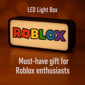 Roblox LEDライトボックス – ゲーマールームサイン、子供用ナイトライト、ゲーム用装飾