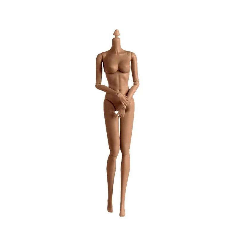 30cm Fashion Doll Body 12 Joint Articulated Figure | 1/6 Scale DIY Doll Body in 4 Skin Tones for Custom Dolls image 5