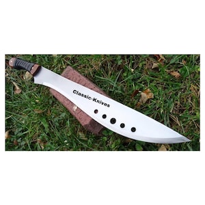 24'' Hand-Forged | Book of Eli Apocalypse Version | Machete Long Blade Replica, Eli Machete-Large jungle Machete | Gift for Him.