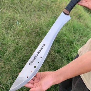 24'' Hand-Forged | Book of Eli Apocalypse Version | Machete Long Blade Replica, Eli Machete-Large jungle Machete | Gift for Him.