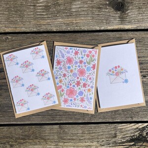 Cartões de felicitações A6 Spring Bloom