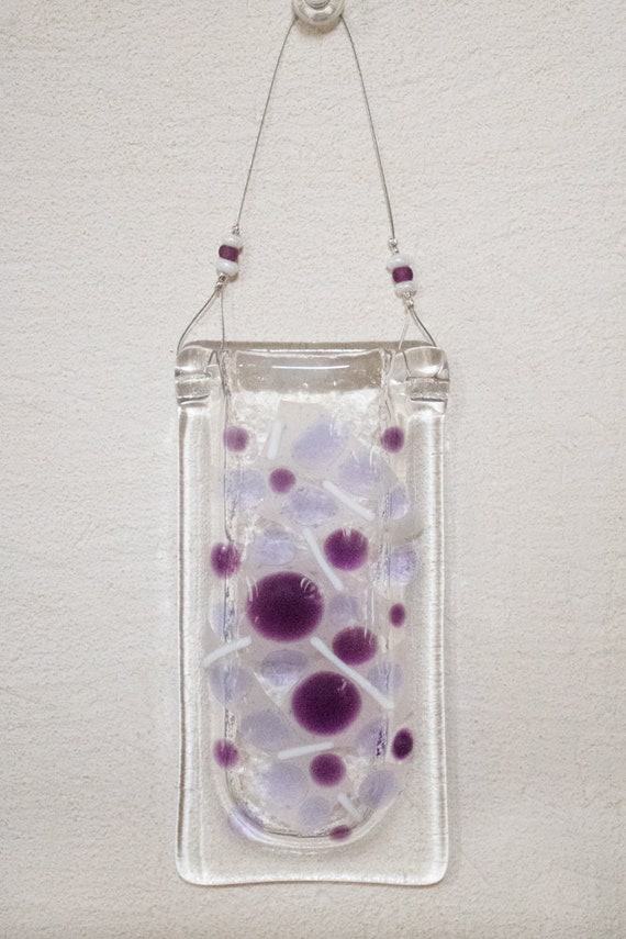 Fused Glass Wall Pocket Vase Image 0