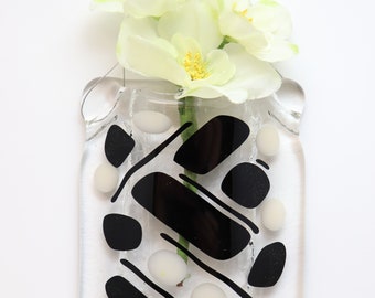 Wall Pocket Vase Fused Glass Artisan