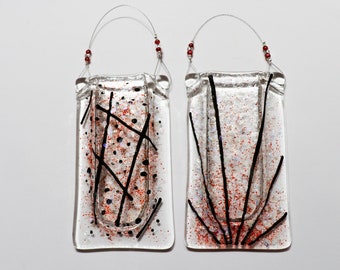 Wall Pocket Vase Fused Glass Artisan