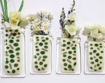 Wall Pocket Vase Fused Glass Artisan