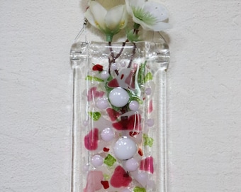 Wall Pocket Vase Fused Glass Artisan