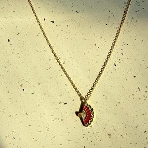 Fächerkette mit Kette – Gold/925 Sterlingsilber