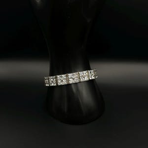 Sterling Silber Armband mit Zirkonia Steinen | Funkelnde Cubic Zirkonia Schmuck | Zierliches Silber Armband für Damen