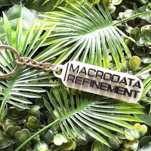 Macrodata Refinement Keychain –  TV Show Collectible –  MDR Prop – Corporate Department Keychain