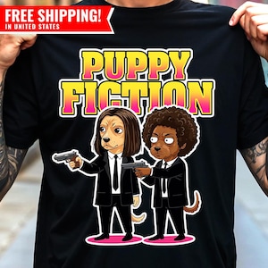 Pulp Fiction Parody Funny T-Shirt, Unisex Tee, Funny Dog-Themed Tee, Pet Lovers Gift, Tarantino Movies Fan