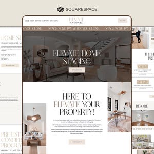 Squarespace Website Template: Interior Design, Architecture, Real Estate (Digital Download)