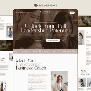 Squarespace 7.1 Website Template: Coach, Therapeut, Wellness