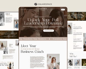 Squarespace 7.1 Website Template: Coach, Therapist, Wellness