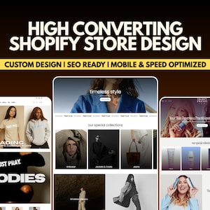Shopify-winkelconfiguratie binnen 24 uur | Voor conversie geoptimaliseerd thema inbegrepen
