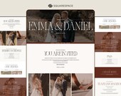 Squarespace Wedding Invitation Template: Online Invitation & RSVP