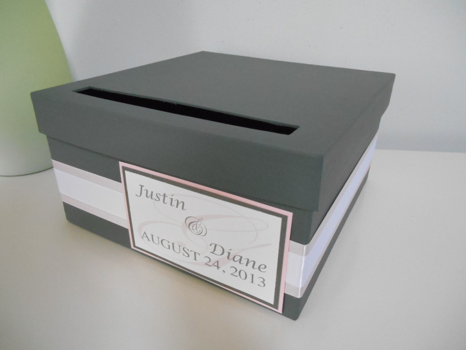 Modern Wedding Card Box Bridal Shower Card Box Reception Card Etsy