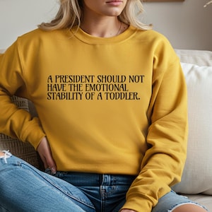Political Sweatshirt, Protest Sweatshirt, Anti-Trump Sweatshirt, Activist Political Sweatshirt, Subtle Anti-Trump Sweatshirt, Gildan 18000