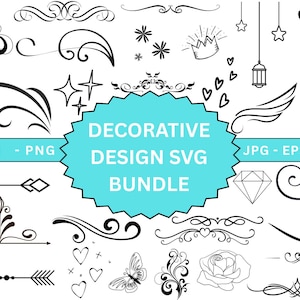 Decorative Elements svg Bundle,Ornaments Svg,Elements svg Bundle,Text Dividers Borders Svg,Flourishes Svg,Decorative Elements Cut File