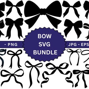 Bundle Bow Tie SVG,Bow png,Bow tie eps,Bow dxf,Bow Cricut,Bow Silhouette,Bow tie Vector,Bow Clip Art,Digital File,Instant Download