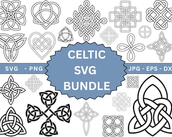 Celtic Knot SVG Bundle,Celtic SVG Cut Files for Cricut,celtic knot svg,Celtic vector files,laser cut files,Instant Download