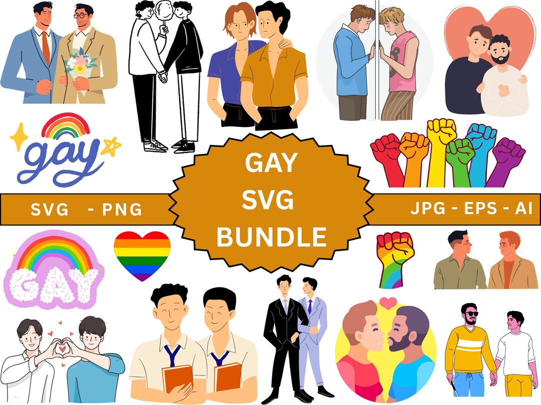 Gay Png Svg, Gay Png, LGBTQ SVG + PNG Bundle, Rainbow Heart Svg, Lgbtq ...